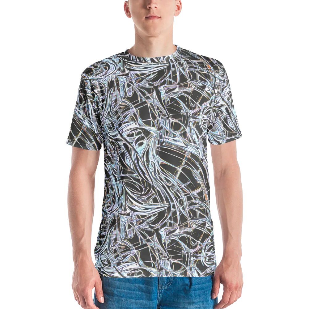 Chrome Tangle on Men's Crew Neck T-Shirt — Front