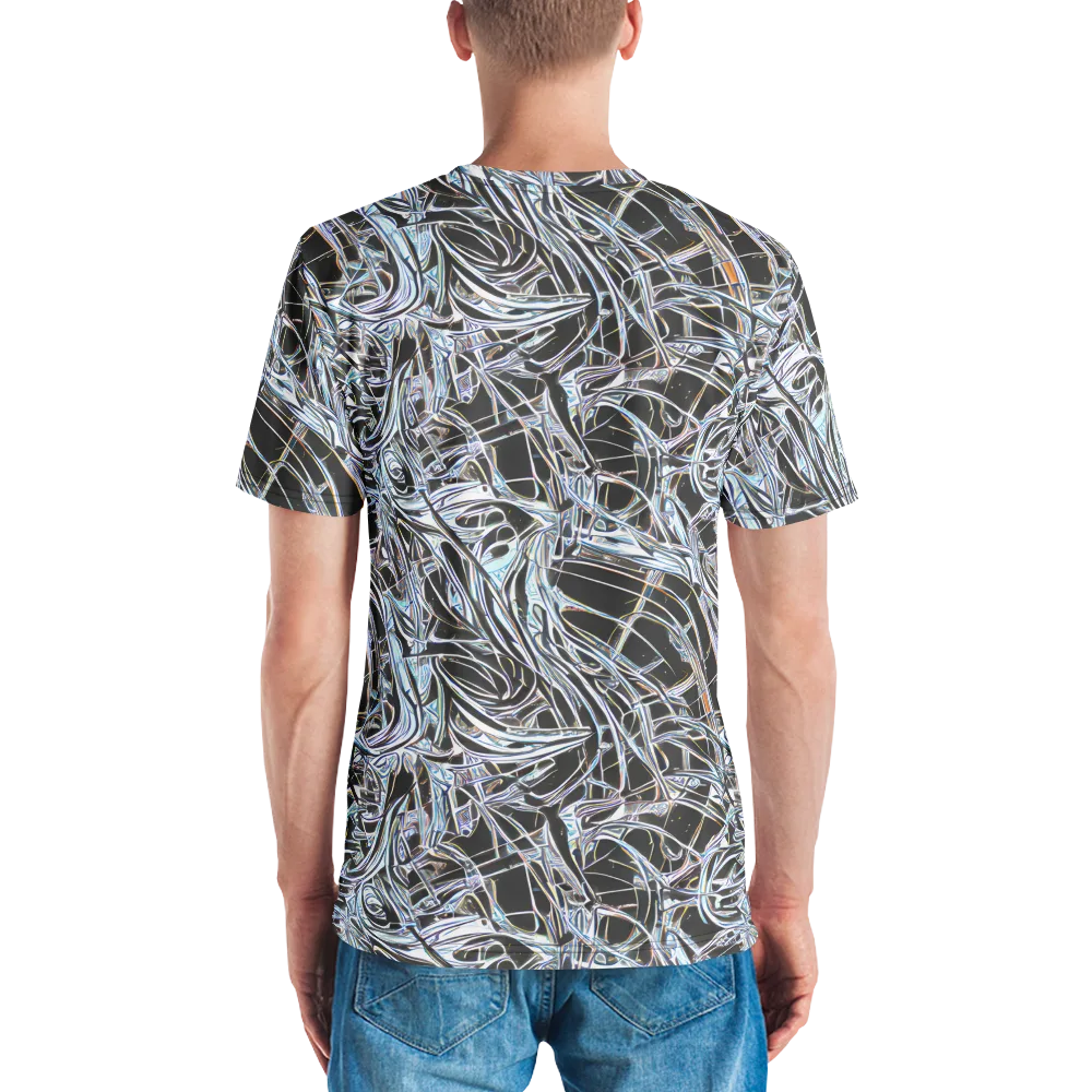 Chrome Tangle on Men's Crew Neck T-Shirt — Back