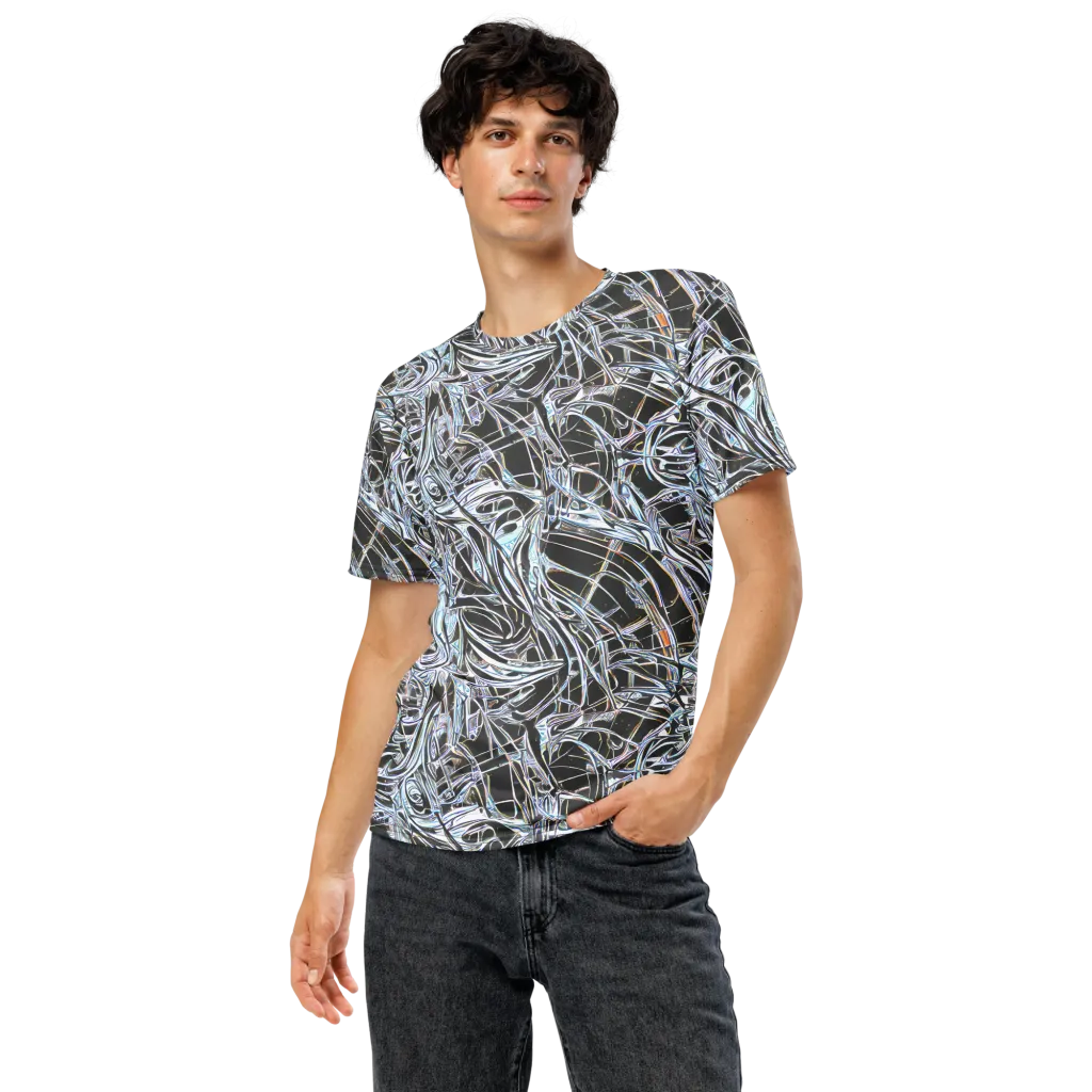 Chrome Tangle on Men's Crew Neck T-Shirt — Front