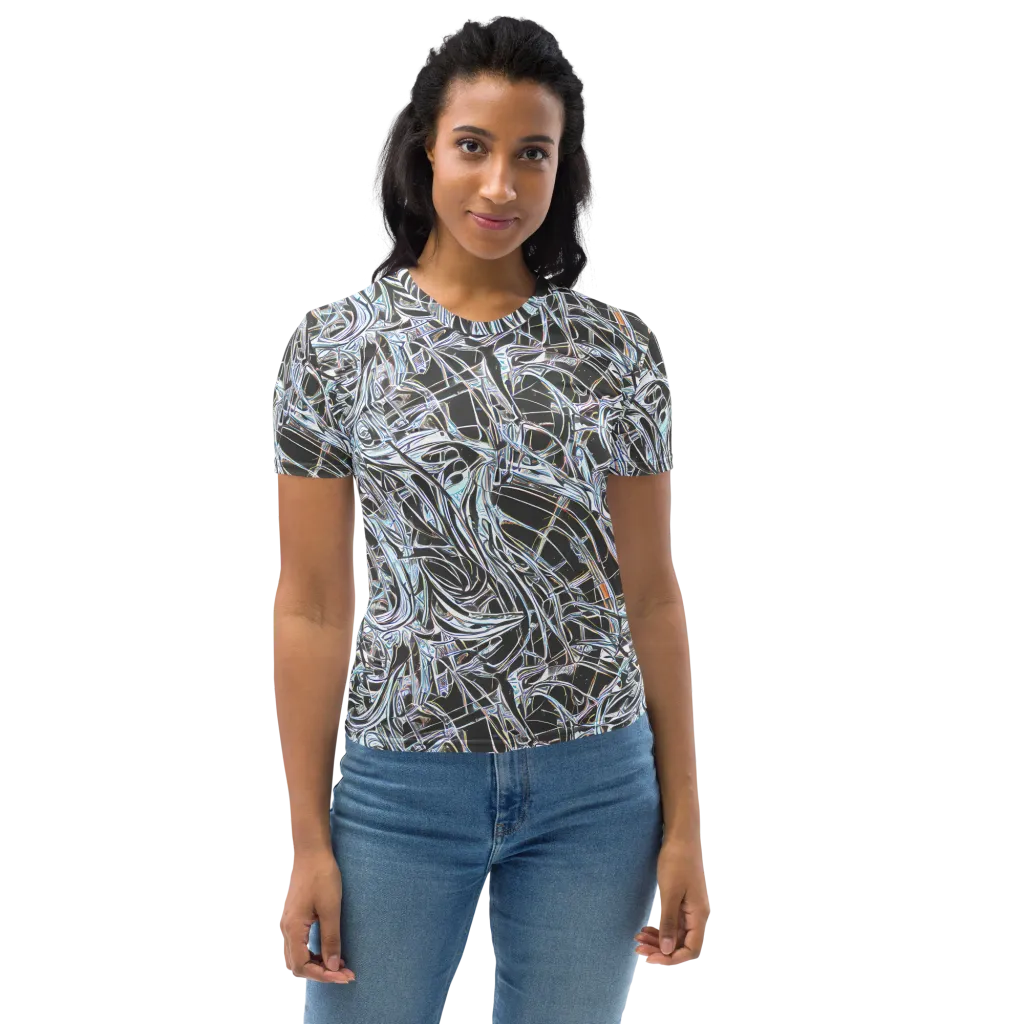 Chrome Tangle on Women's Crew Neck T-Shirt — Front