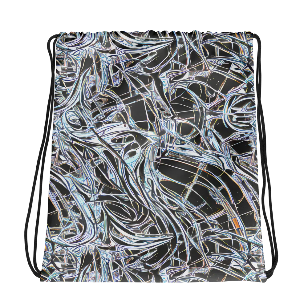 Chrome Tangle on Drawstring Bag — Photo