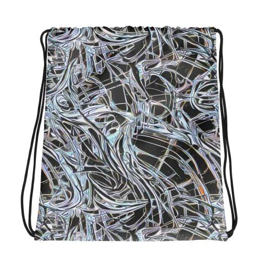 Chrome Tangle on a Drawstring Bag