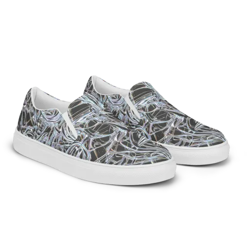Chrome Tangle on a Women's Slip-On Canvas Shoes