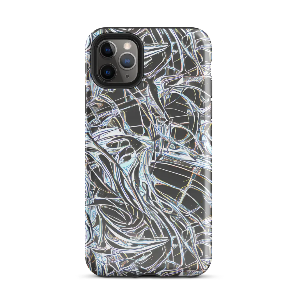 Chrome Tangle on Tough Case for iPhone® — Front