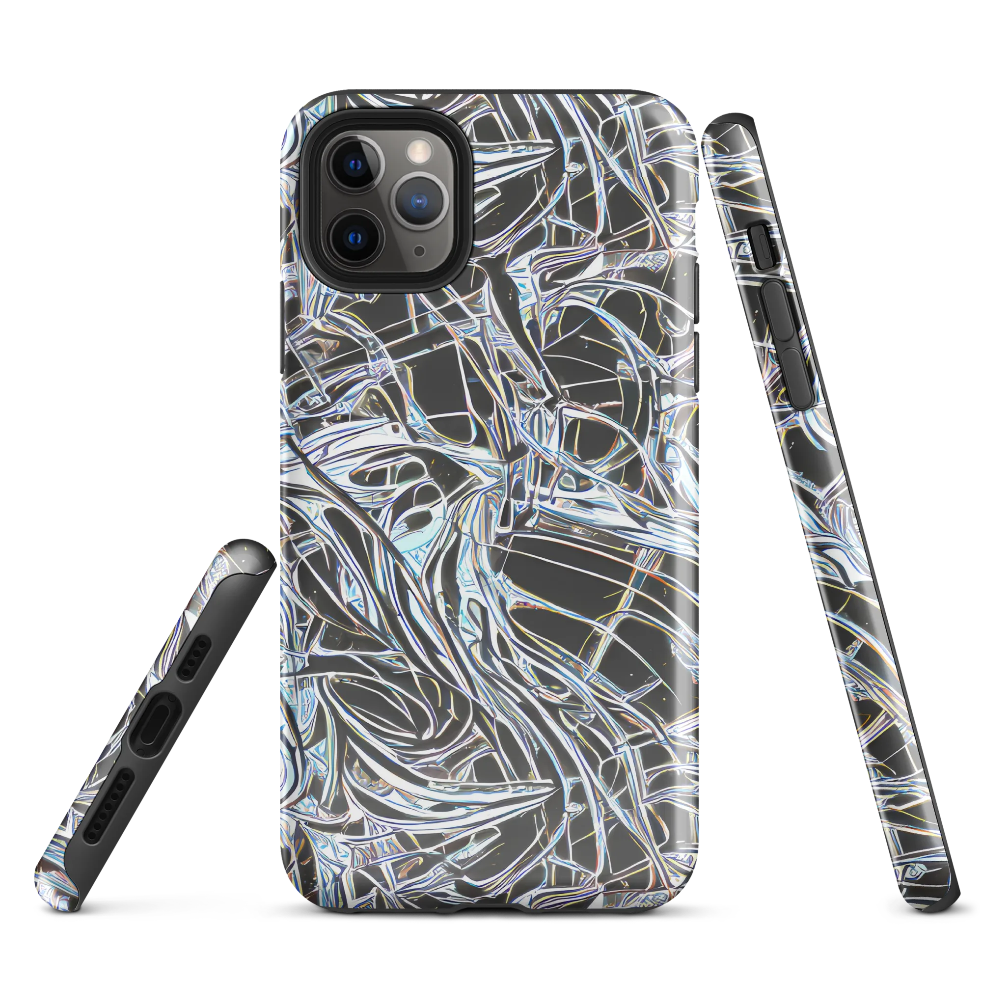 Chrome Tangle on Tough Case for iPhone® — Front