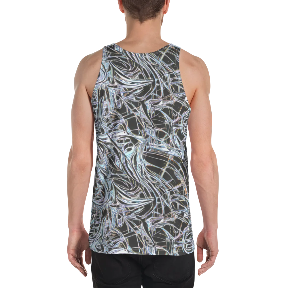 Chrome Tangle on Men's Tank Top — Back