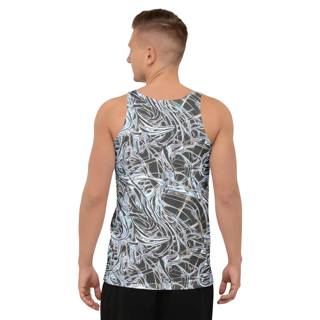 Chrome Tangle on Men's Tank Top — Back