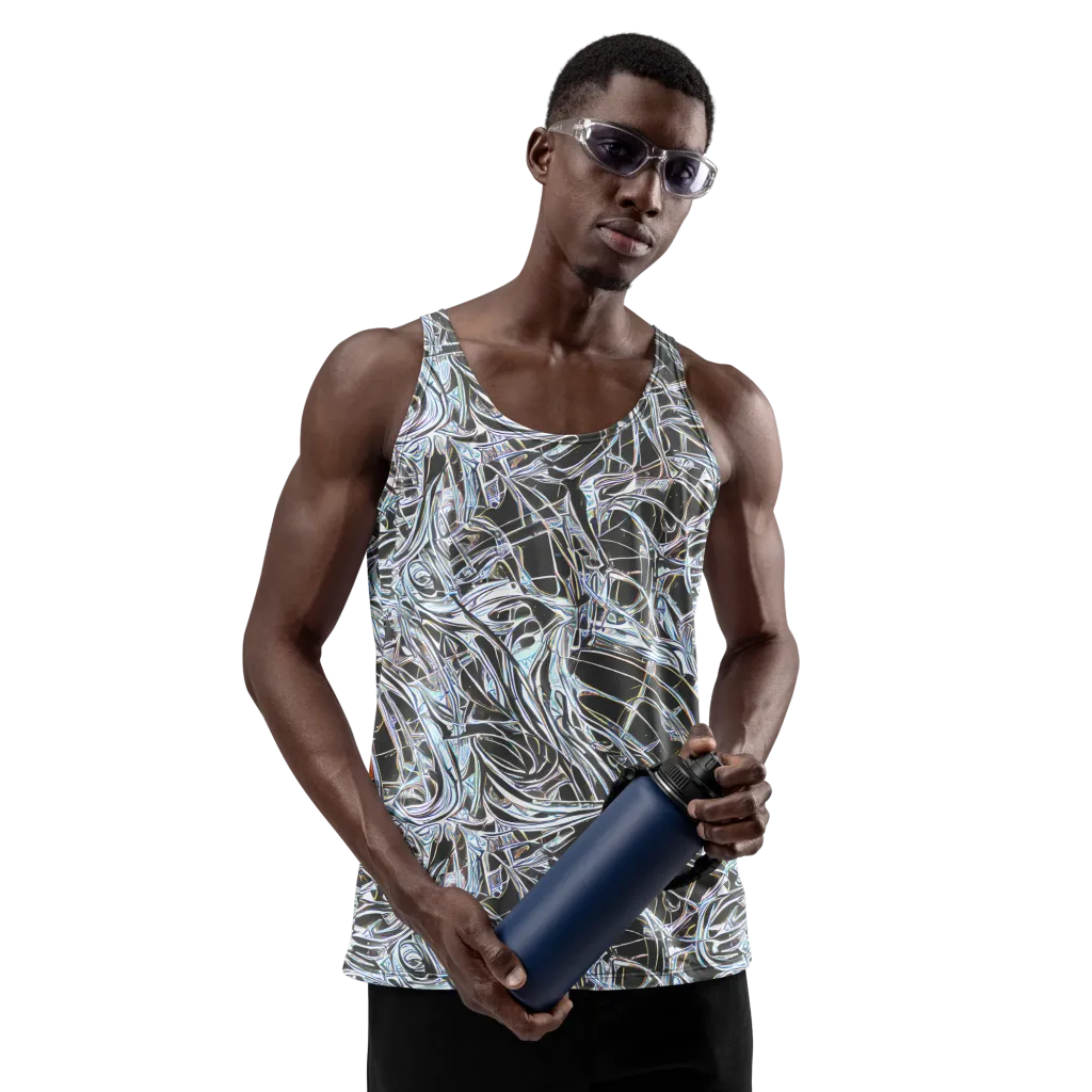 Chrome Tangle on Men's Tank Top — Front