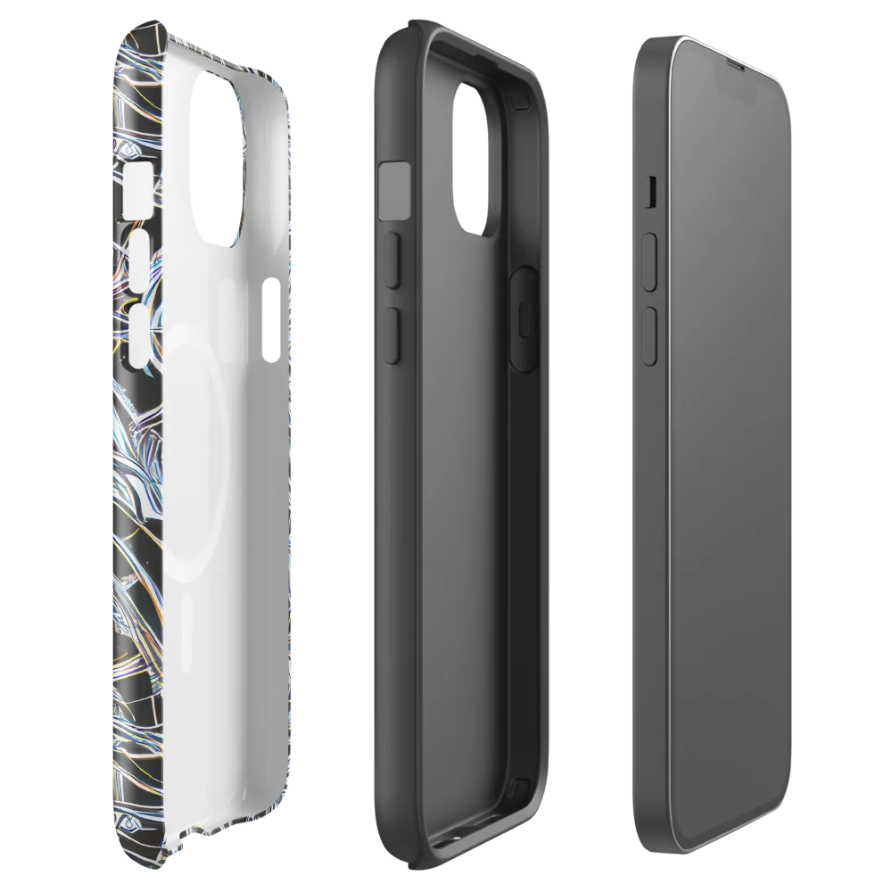 Chrome Tangle on MagSafe Tough Case for iPhone® — Front