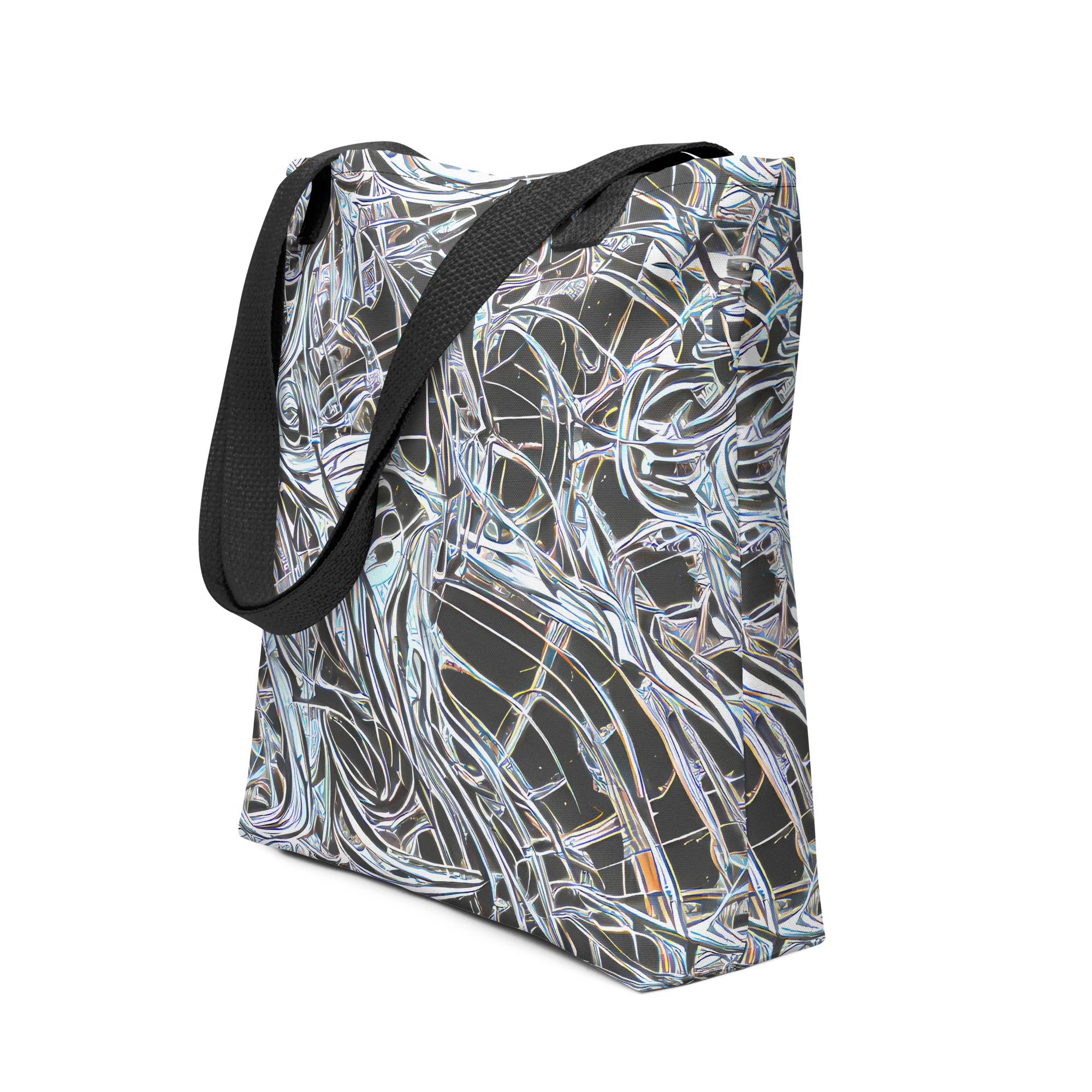 Chrome Tangle on Tote Bag — Front