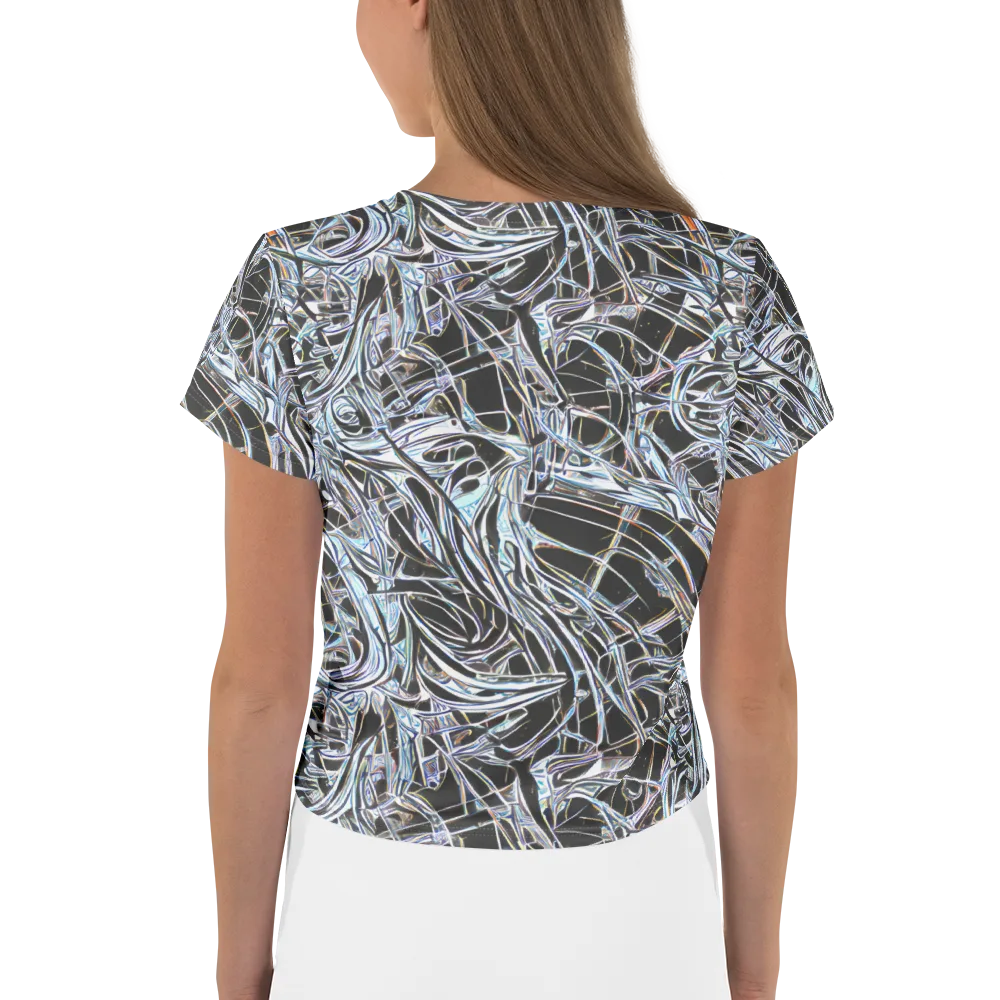 Chrome Tangle on Crop Tee — Back