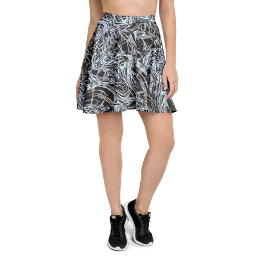 Chrome Tangle on a Skater Skirt