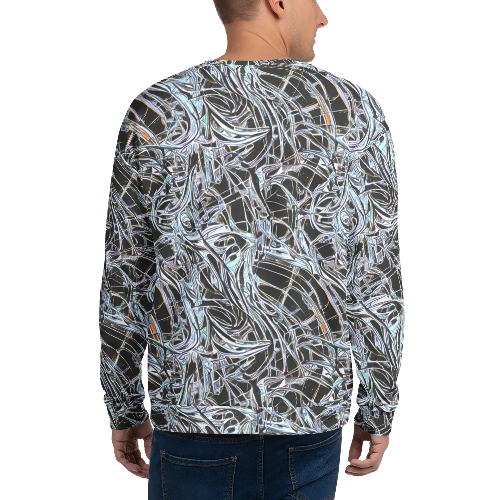 Chrome Tangle on Sweatshirt — Back