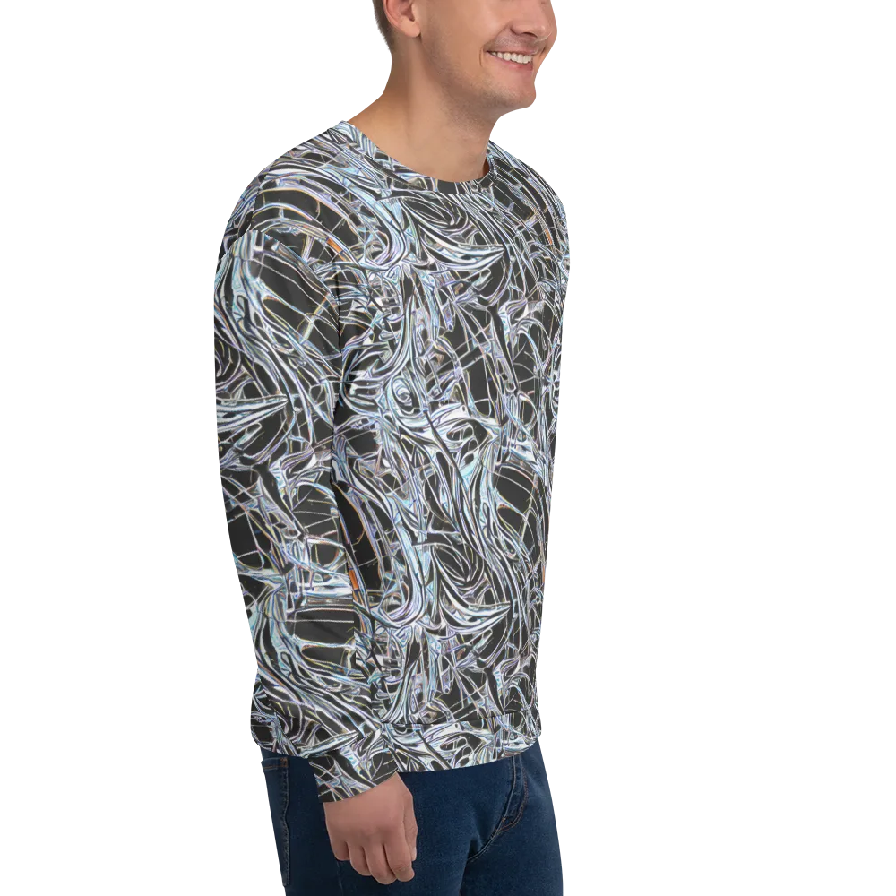 Chrome Tangle on Sweatshirt — Right Front
