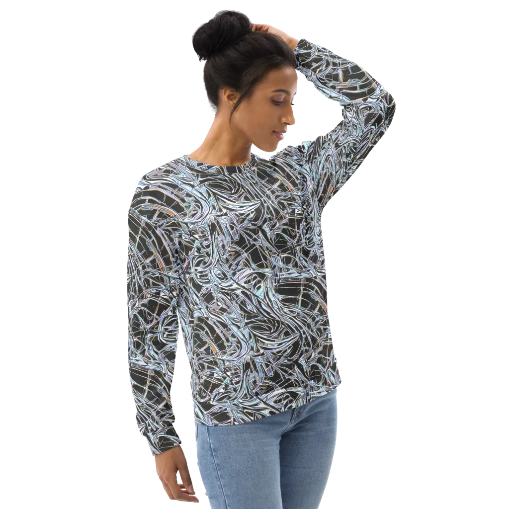 Chrome Tangle on Sweatshirt — Right Front