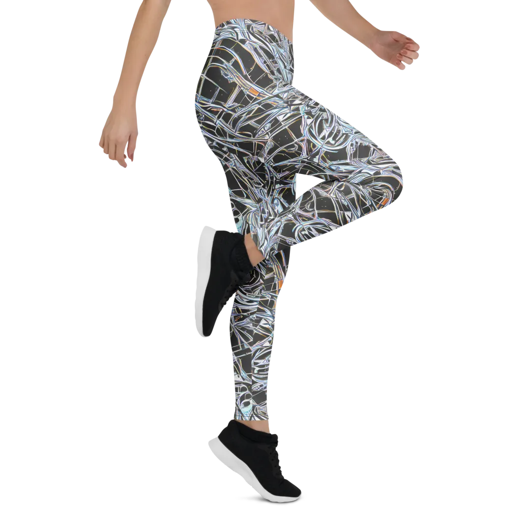 Chrome Tangle on Leggings — Right