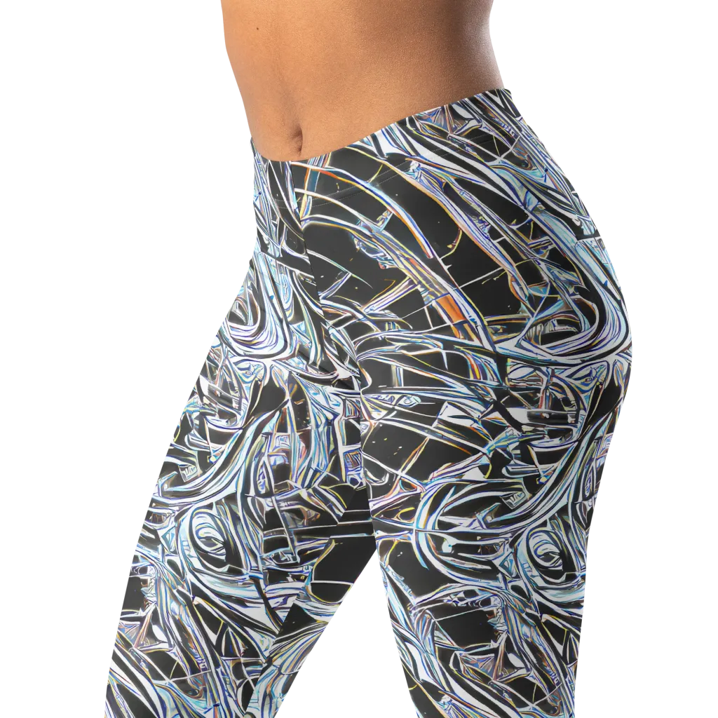 Chrome Tangle on Leggings — Left Front