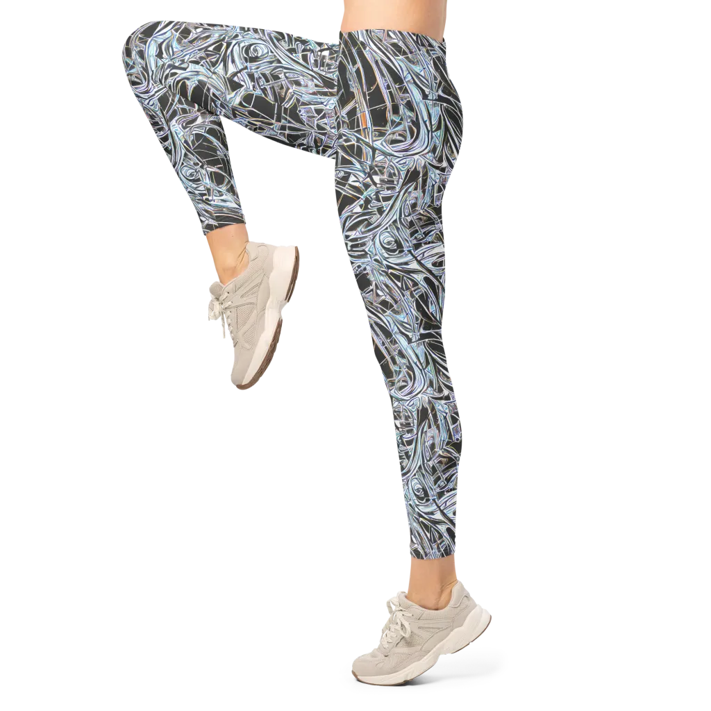 Chrome Tangle on Leggings — Left