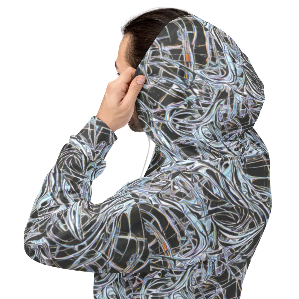 Chrome Tangle on Hoodie — Back