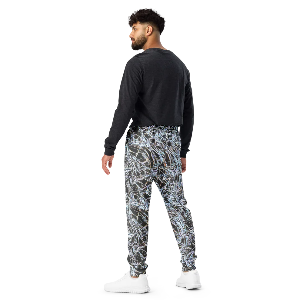 Chrome Tangle on Men's Joggers — Back
