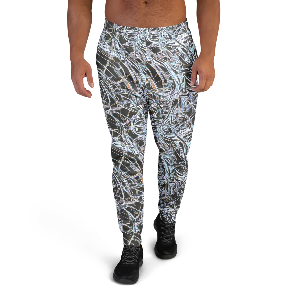 Chrome Tangle on Men's Joggers — Front
