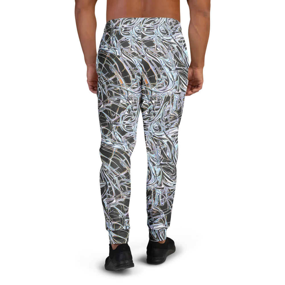 Chrome Tangle on Men's Joggers — Back