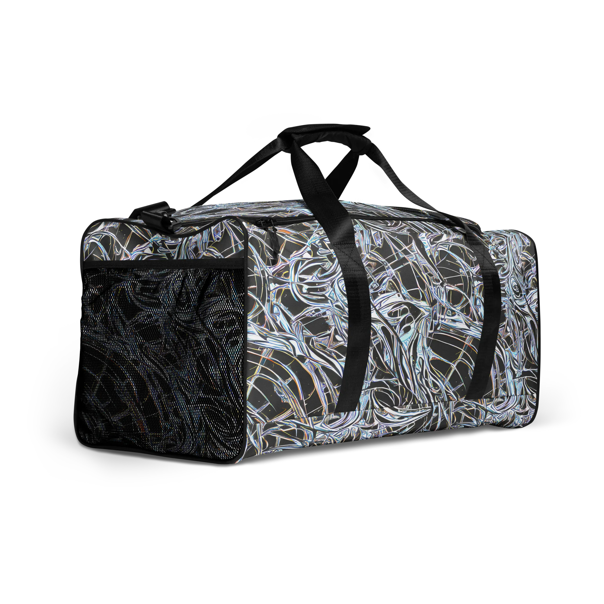 Chrome Tangle on Duffle Bag — Right Front