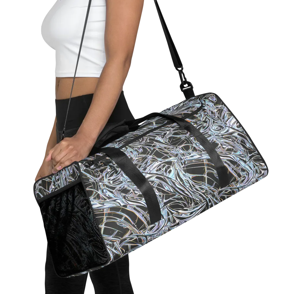 Chrome Tangle on Duffle Bag — Front