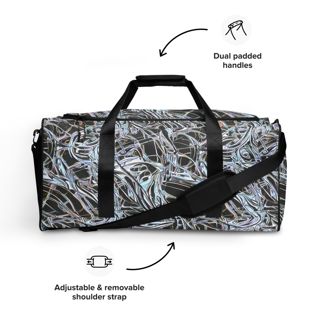 Chrome Tangle on Duffle Bag — Front