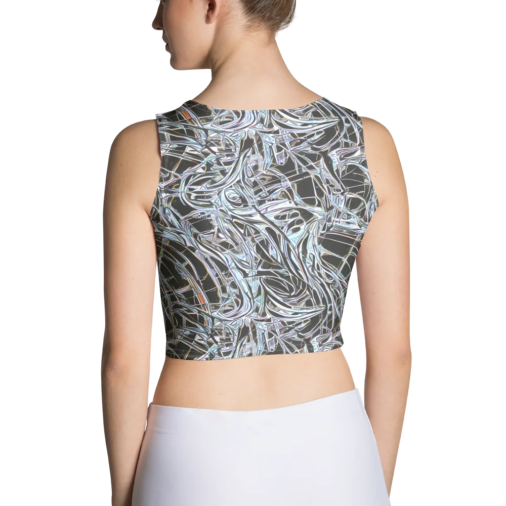 Chrome Tangle on Crop Top — Back