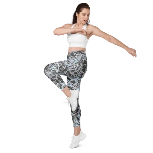 Chrome Tangle on a Leggings with Pockets