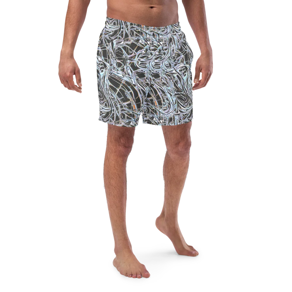 Chrome Tangle on Swim Trunks — Front