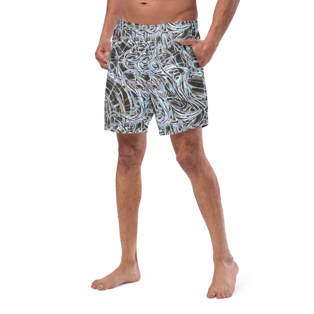Chrome Tangle on Swim Trunks — Left Front