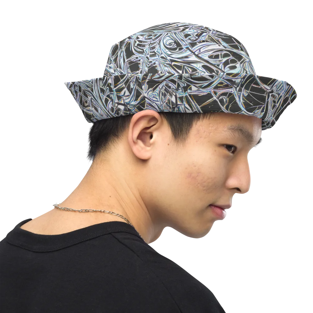 Chrome Tangle on Reversible Bucket Hat — Right Outside