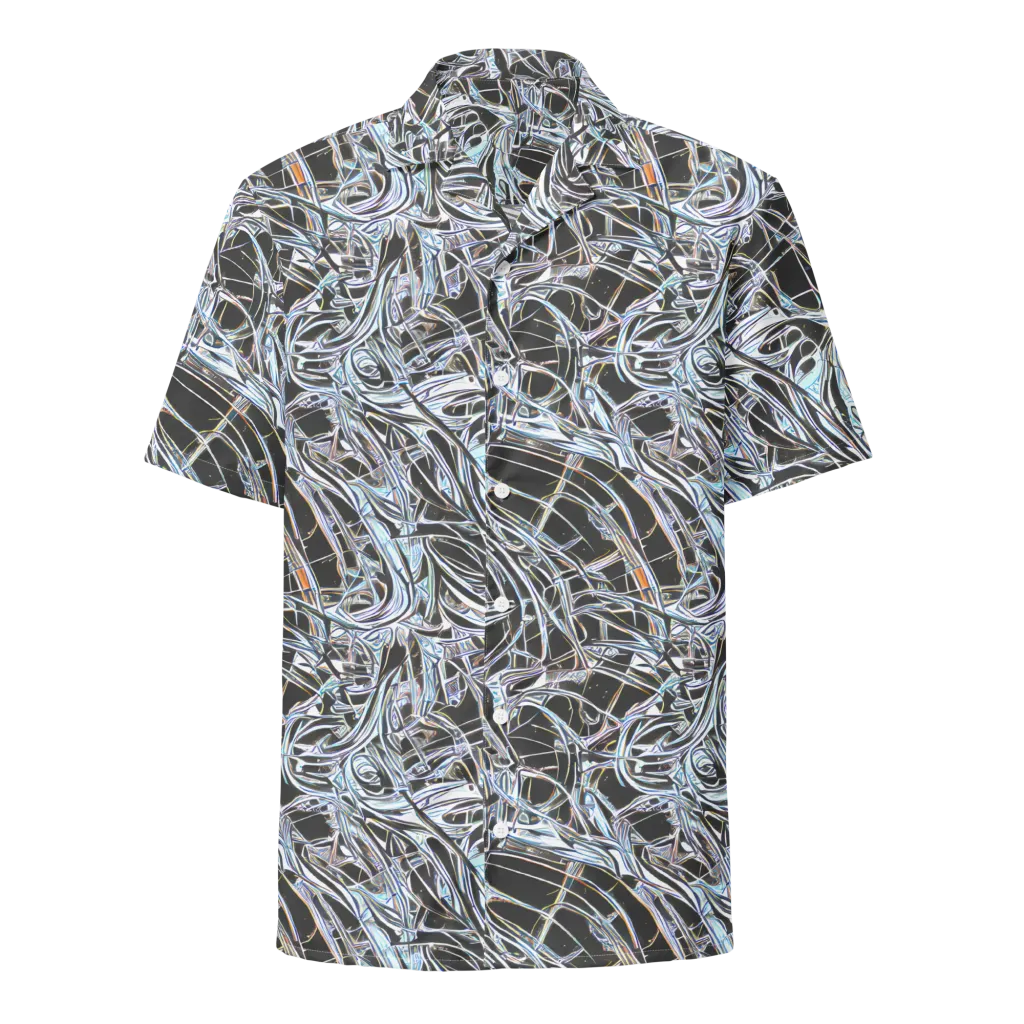 Chrome Tangle on Button Shirt — Front