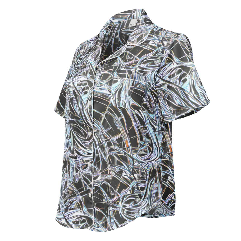 Chrome Tangle on Women's Short Sleeve Pajama Top — Left Front