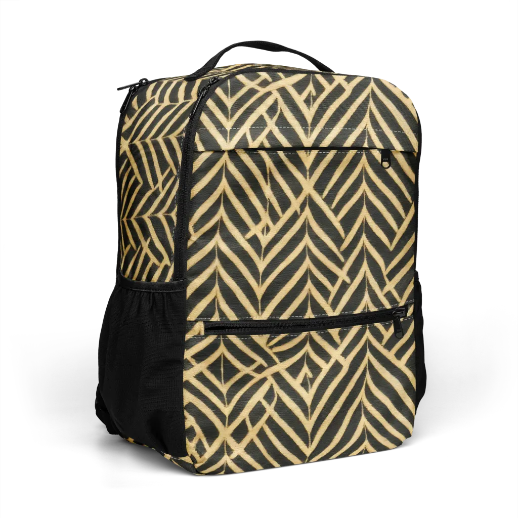 Gilded Geometry on Utility Backpack — Right Front
