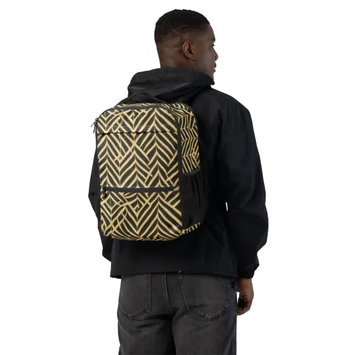 Gilded Geometry on a Utility Backpack