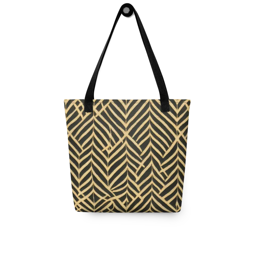 Gilded Geometry on Tote Bag — Front
