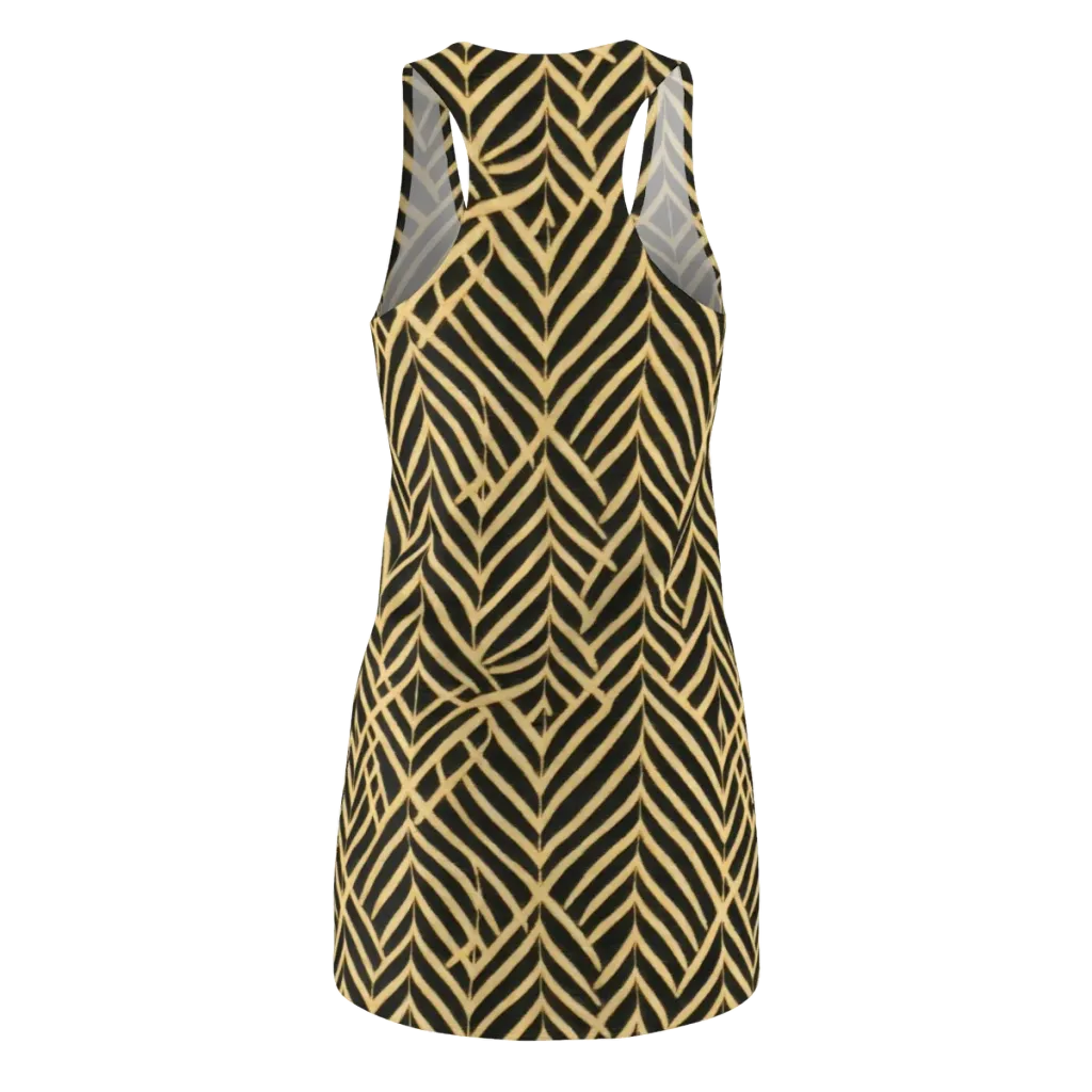 Gilded Geometry on Racerback Dress — Back