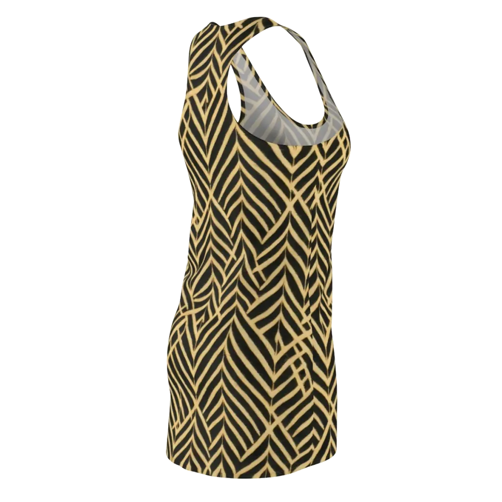 Gilded Geometry on Racerback Dress — Back Side