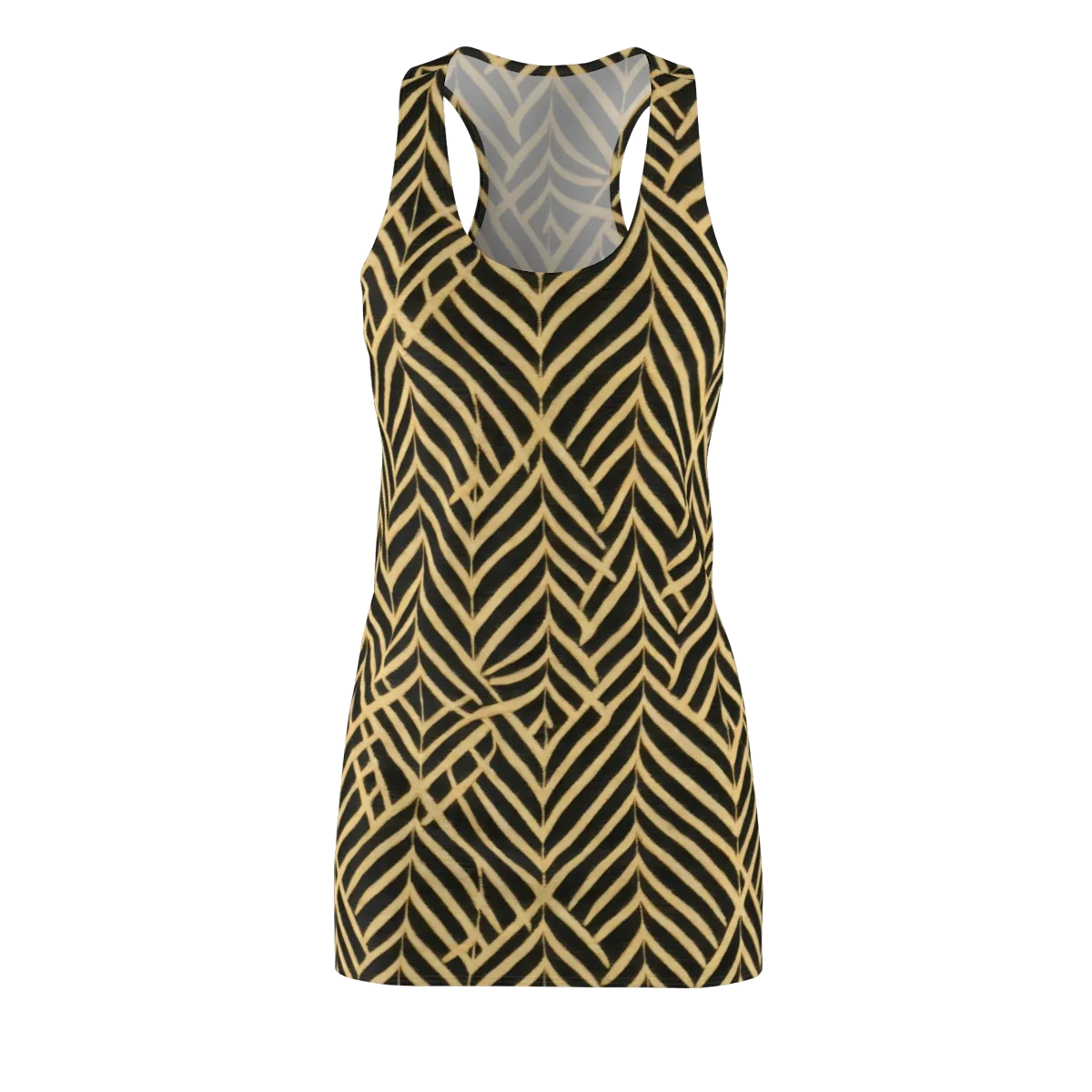 Gilded Geometry on Racerback Dress — Front
