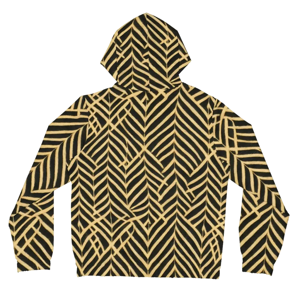 Gilded Geometry on Women's Full-Zip Hoodie — Back