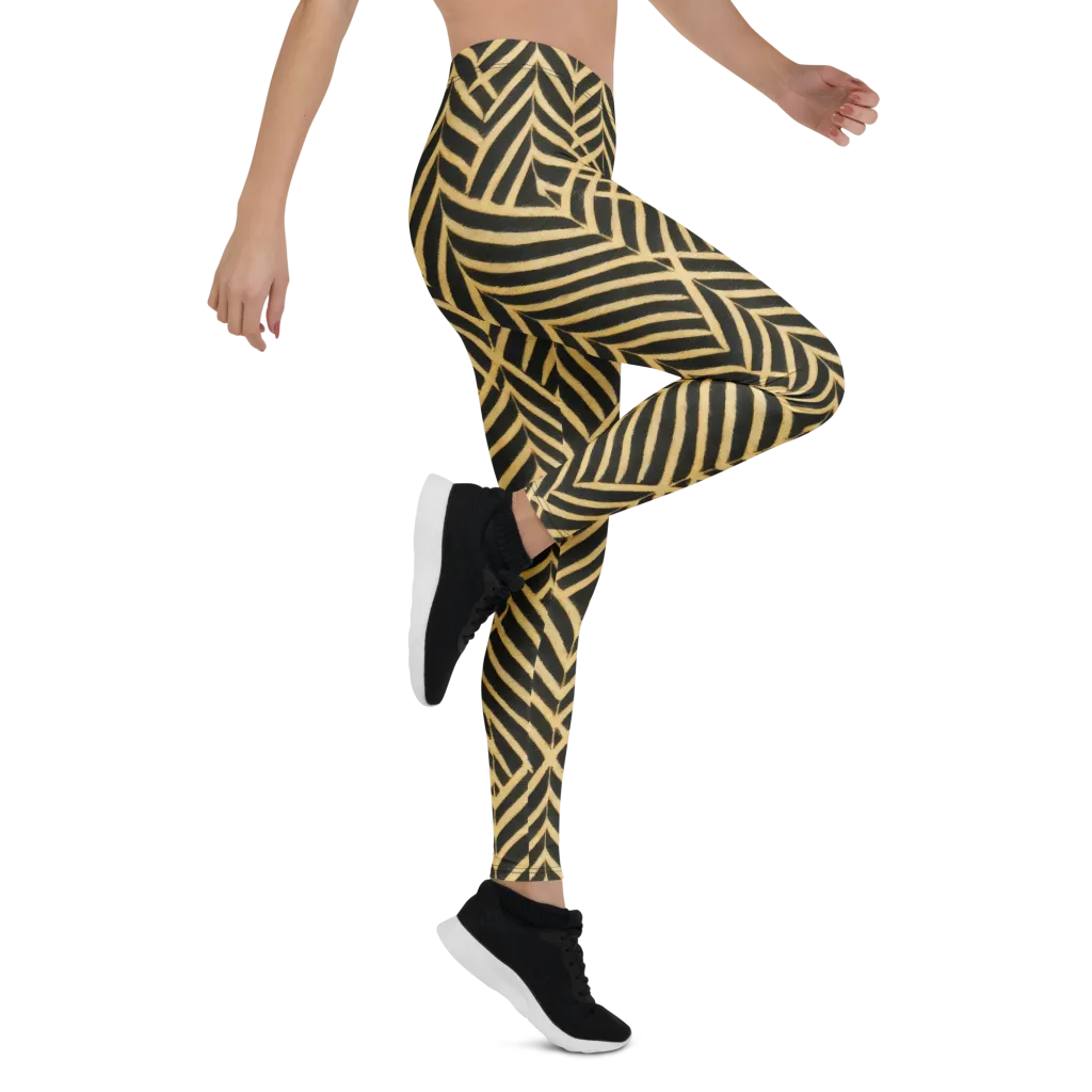 Gilded Geometry on Leggings — Right