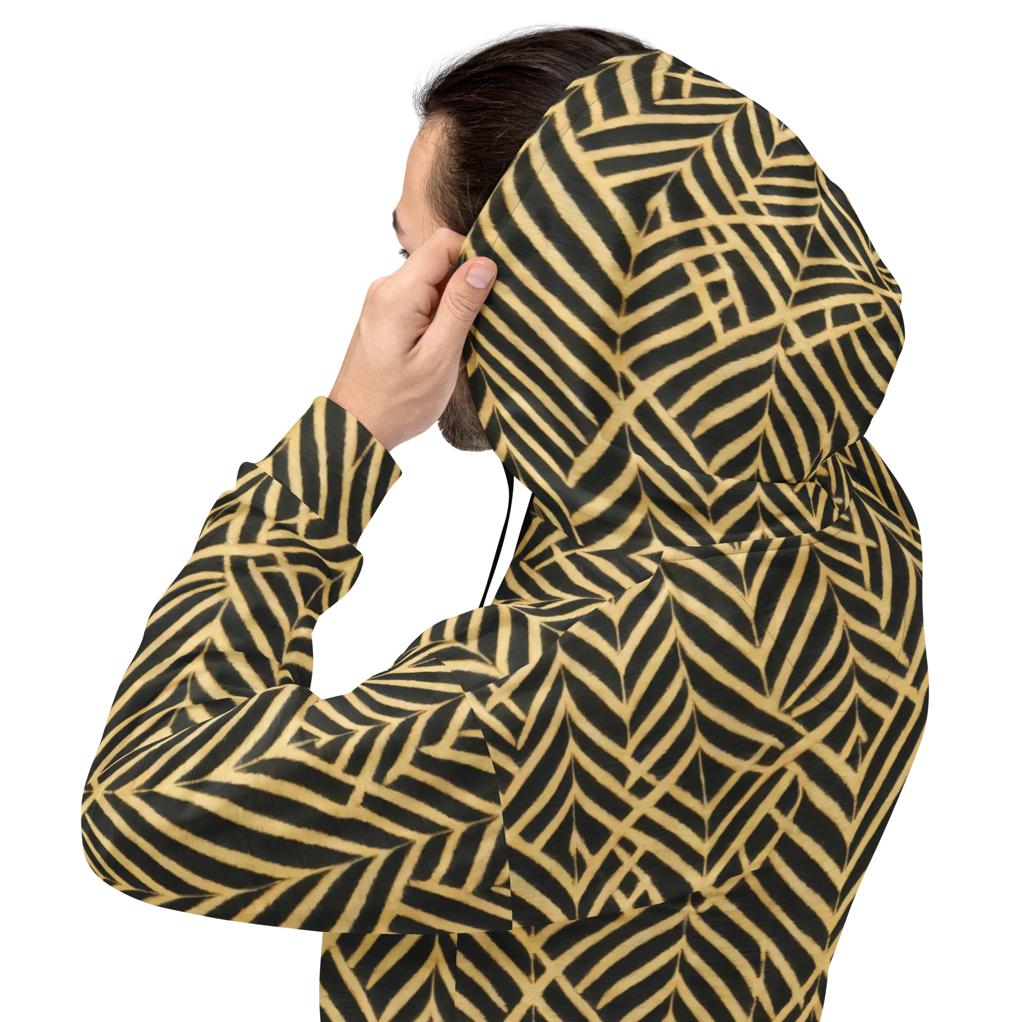 Gilded Geometry on Hoodie — Back