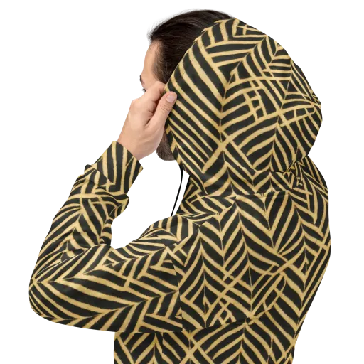 Gilded Geometry on a Hoodie