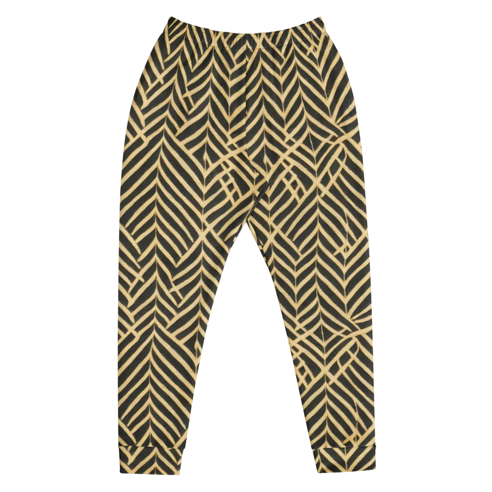 Gilded Geometry on Men's Joggers — Front