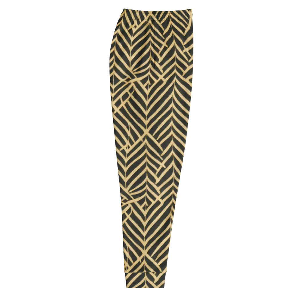 Gilded Geometry on Men's Joggers — Right