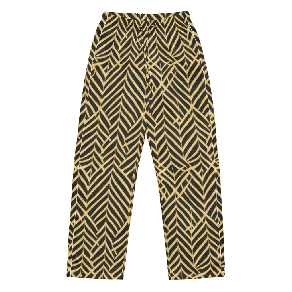Gilded Geometry on Women's Pajama Pants — Front