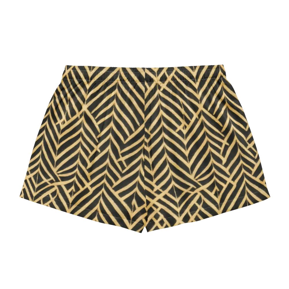 Gilded Geometry on Women's Pajama Shorts — Back